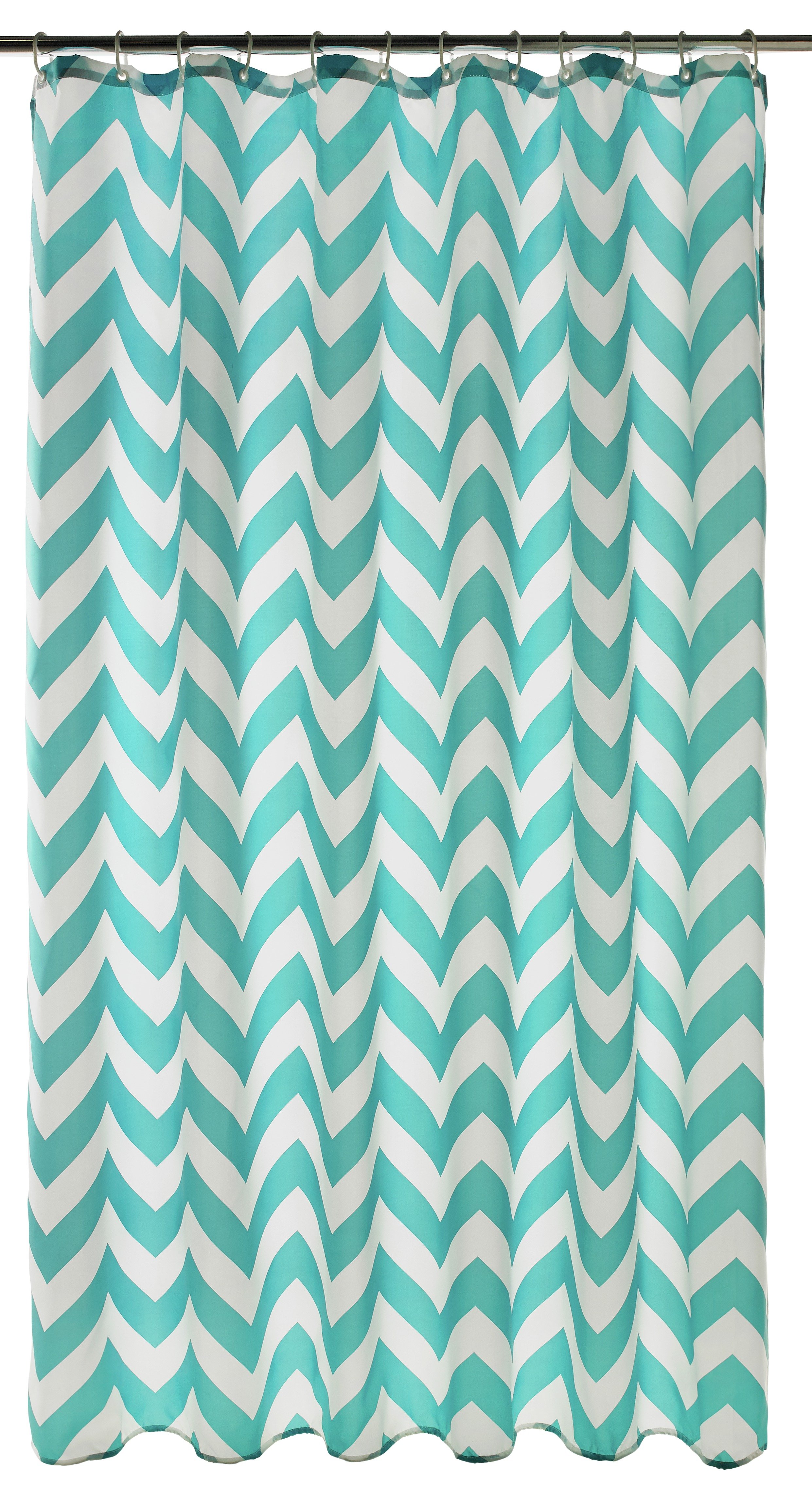 Teal Chevron Shower Curtain Teal Chevron Shower Curtain